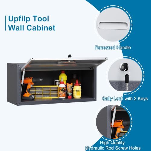 6-Piece Garage Storage Cabinets System Heavy Duty Workshop Set