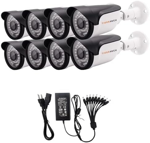 TIGERSECU Super HD 1080P 4-in-1 Security 8-Camera Bundle