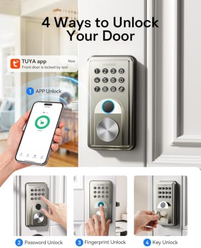 Fingerprint Door Lock ANYBELL Keyless Entry Deadbolt with Electronic Keypad