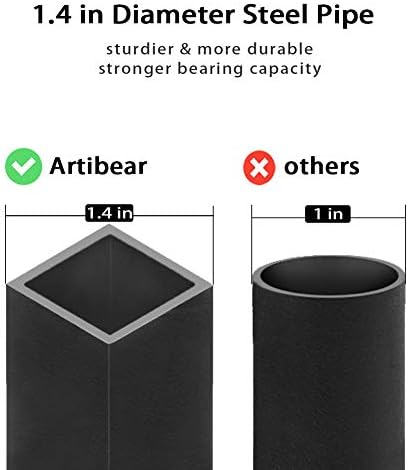 8ft Outdoor Firewood Rack, Upgraded Heavy Duty Logs Stand Stacker Holder for Fireplace - Metal Lumber Storage Carrier Organizer, Bright Black