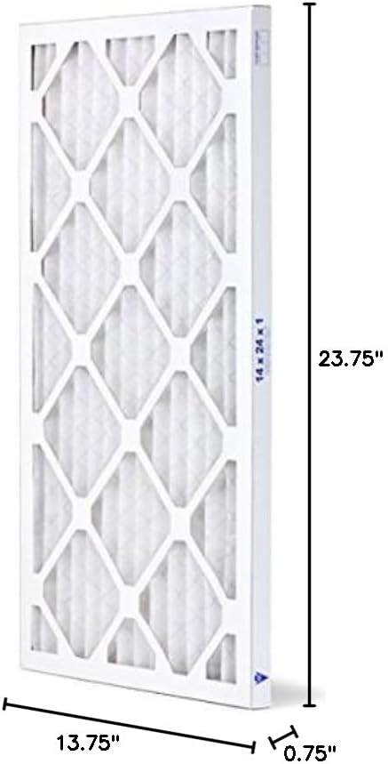 14x24x1 Furnace Filter MERV 11 PREMIUM ALLERGY Pleated Furnace Air Filter (6-Pack)