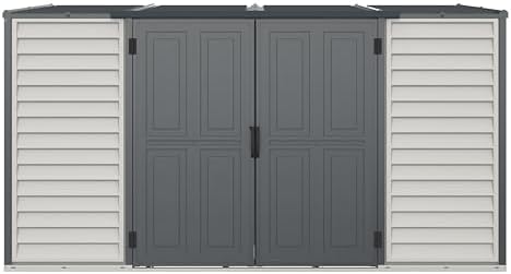 Duramax SideMate Plus Pro 10x4 Vinyl Outdoor Storage Shed with Double Doors