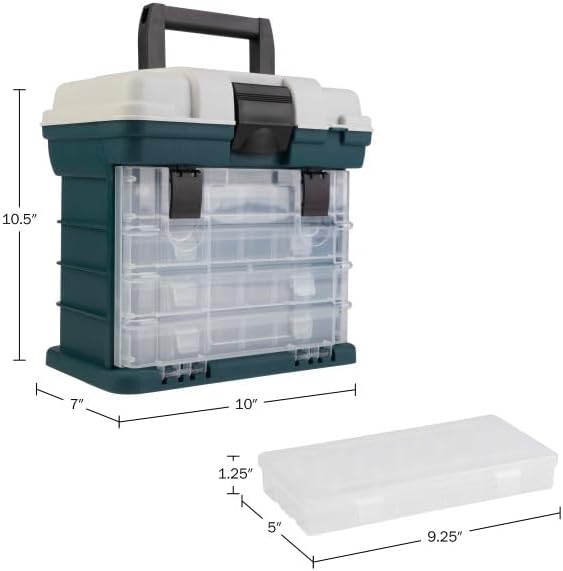 Stalwart Portable Tool Box Small Parts Organizer, Gray
