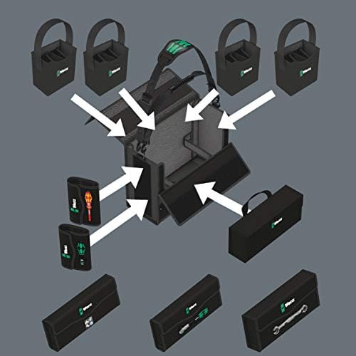 Wera 05004357001 Wera 2go 2 XL Tool Container, 2 pieces, Black