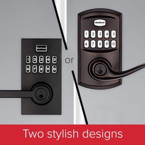 Kwikset SmartCode 917 Contemporary Electronic Deadbolt with Halifax Handle