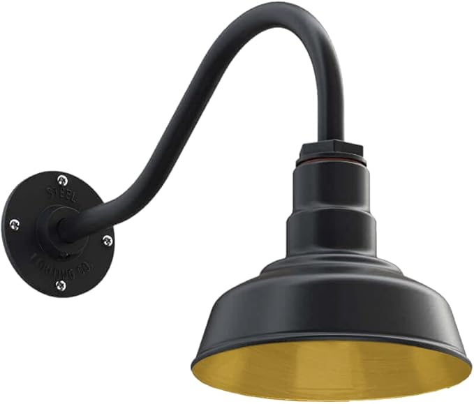 Steel Lighting Co. Hawthorne Barn Light | Outdoor Wall Mounted | 8 inch Dome |