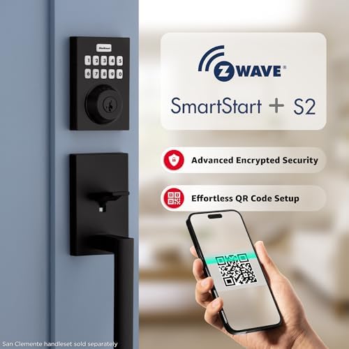 Kwikset HomeConnect 620 Z-Wave Long Range Keypad Smart Lock Keyless Entry