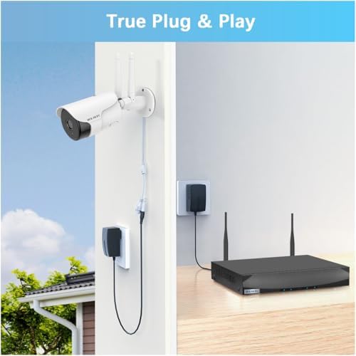 weilailife outdoor/home wireless extended security camera, front angle view