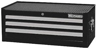 26-5/16"W Intermediate Chest 3 Drawers, Black, 16-15/16"D x 10-5/8"H