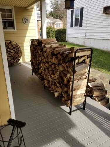 rocky mountain goods 8 ft firewood rack showing dimensions