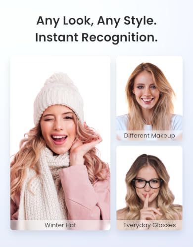 SwitchBot Lock Vision Pro Smart Lock, 3D Face Recognition + Palm Vein + Fingerprint, Keyless Entry Deadbolt for Front Door, 12-Month Battery, WiFi No Hub, Auto-Lock, Matter, Apple Home, Alexa, Google