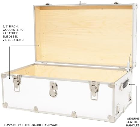 Rhino Classic Large Trunk for Camp & College, Dorm Storage Footlocker Chest