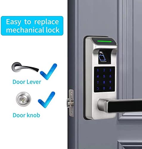 Fingerprint Door Lock, Heavy Duty Full APP Control Touchscreen Keypad
