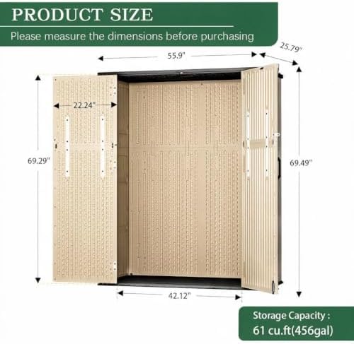 Storage Shed Weather Resistant Resin Outdoor