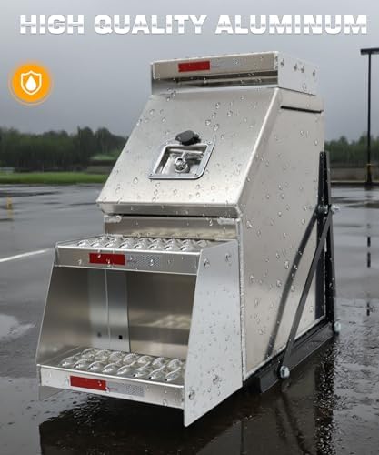 12" Aluminum Truck Step Box Side Mount Tool Box