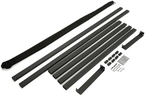 KUAFU 6FT Firewood Rack with Waterproof Cover for Outdoor Indoor Wood Log