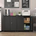 32''H Metal Storage Cabinets with Lock, Metal Garage Storage Cabinet on Wheels, Lockable Rolling Tool Chest Cabinet with Doors & Adjustable Shelves for Garage, Home, Office, Assembly Required
