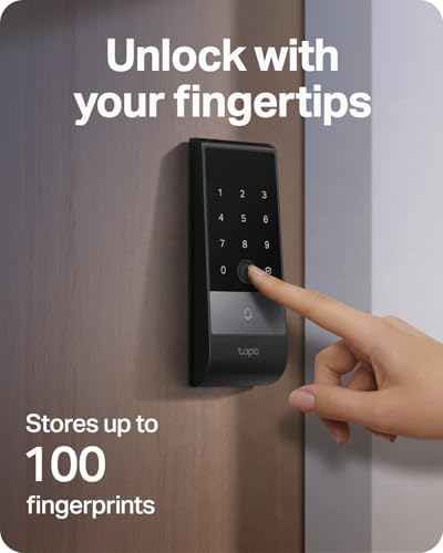 Tapo Smart Door Lock Wi-Fi Deadbolt, Palm & Fingerprint Recognition, DL130