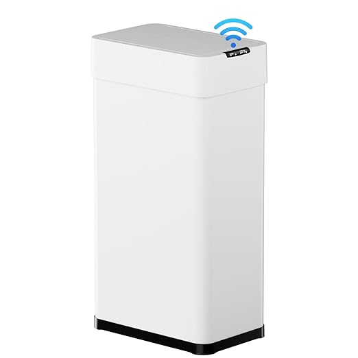 TLSUNNY 16 Gallon Automatic Trash Can, Stainless Steel Motion Sensor Garbage bin