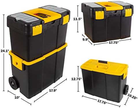 Stalwart Portable Tool Box with Wheels