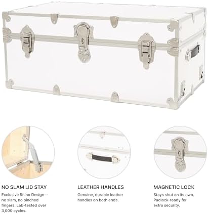 Rhino Classic Large Trunk for Camp & College, Dorm Storage Footlocker Chest