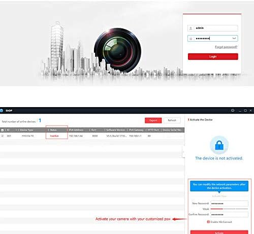 4k poe security ip camera - compatible with on a desk or shelf
