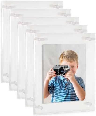 ArtToFrames 16x28 Inch Double Panel Floating Acrylic Picture Frame comes (5 Pack)