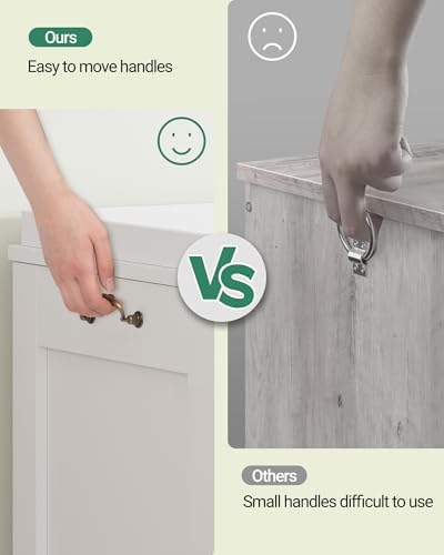 Hzuaneri 47.2" Wooden Storage Chest Extra Large | 59 Gal | White