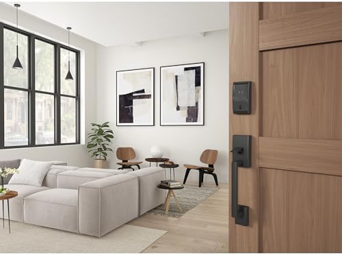 Schlage Encode Plus Smart WiFi Deadbolt Lock, Tap to Unlock, Matte Black