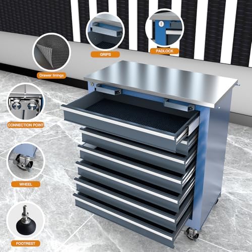 LARBANKE 20 Drawer Tool Chest-Include 5 Drawer&7 Drawer&8 Drawer Tool Chest