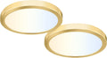 hykolity 2 Pack 9 Inch Selectable CCT LED Round Flat Panel Light, 18W 1800LM