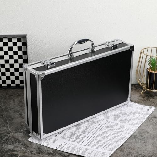 DOITOOL Aluminum Alloy Toolbox Large Capacity Portable Tool Case with Handle and Safety Clasp for Medicine Storage and Organization Suitable for Home Garage School Hospital