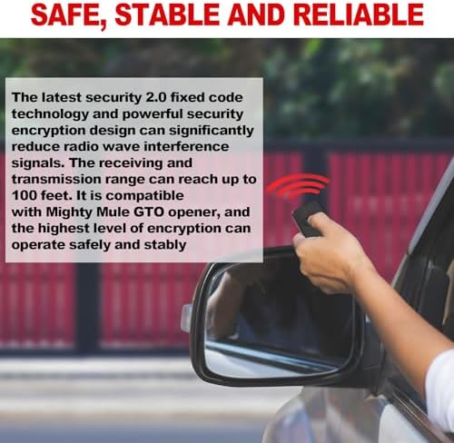 Kingdder 8 Pcs Gate Opener Remote Compatible with Mighty Mule RB741