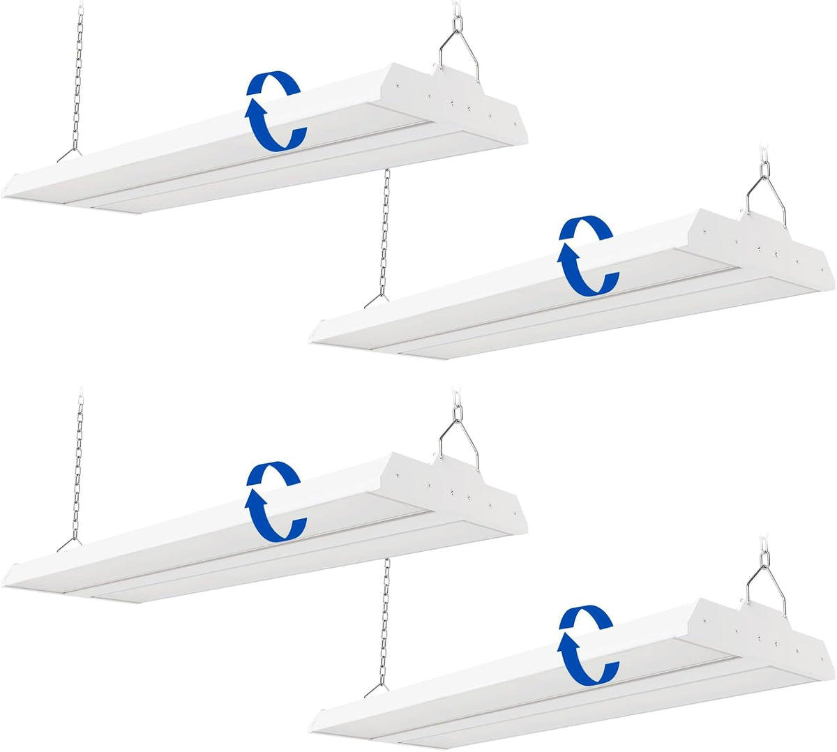 JTT LED Linear Shop Lights 150W, 21000LM 360° Adjustable 1.35FT Led High Bay