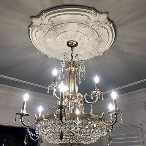 Ekena Millwork CM11PAUWF 11 1/2"OD X 1"P Palmetto Ceiling Medallion, Ultra Pure White
