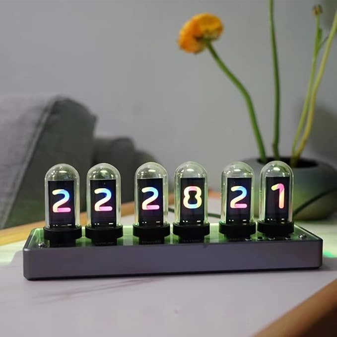 Adventurers IPS Nixie Tube Clock, Creative Electronic DIY Nixie Tube Clock