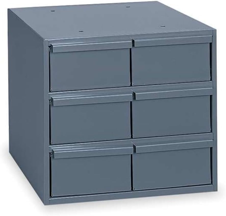 durham 001-95 gray cold rolled steel vertical storage, side view