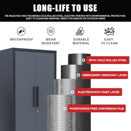 16PCS Garage Storage Cabinet System