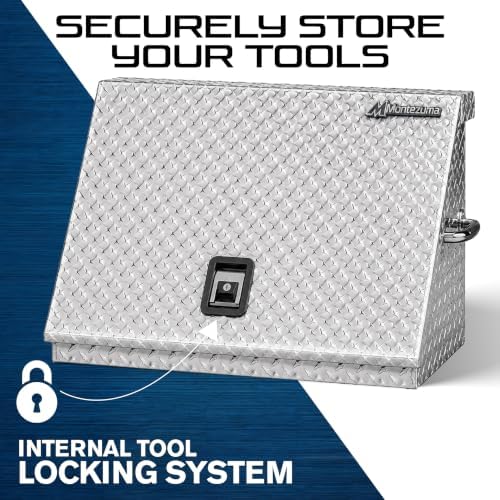 Montezuma 30" x 15" Heavy Duty Steel Triangle Toolbox (aluminum, brite)
