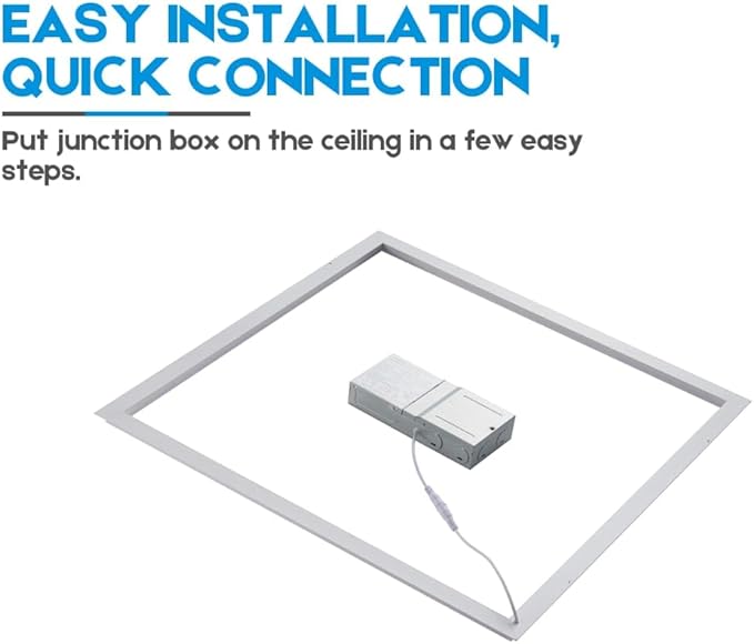 LED Energy Plus 2x2 FT Edge-Lit Frame LED Panel Lights, 5CCT Selectable (4 Pack)