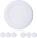 TOPELER 6'' Dimmable Flush Mount Ceiling Light, 15W Low Profile Surface Mount (6 Pack)