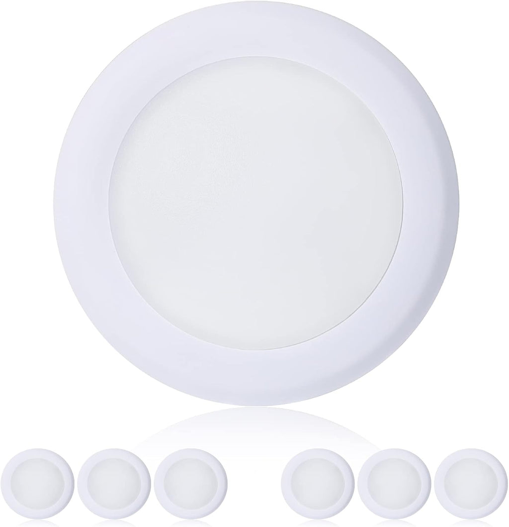 TOPELER 6Pack Dimmable LED Surface Mount Downlight, 15W 1000Lm Low Profile