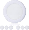 TOPELER 6in Dimmable Flush Mount Ceiling Recessed Light, 15W 4000K Cool White (6 Pack)