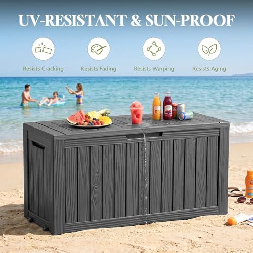 Vixzen 130 Gal Package Delivery Box Lockable Outdoor Storage Boxes