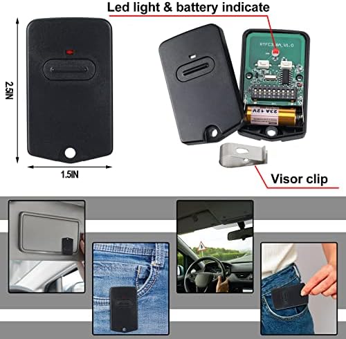 Kingdder 8 Pcs Gate Opener Remote Compatible with Mighty Mule RB741
