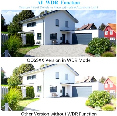 oossxx 5mp security wireless camera system outdoor exterior, view 10