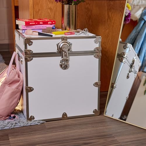 Rhino Classic Cube Trunk, College Dorm Footlocker & Home Storage End Table