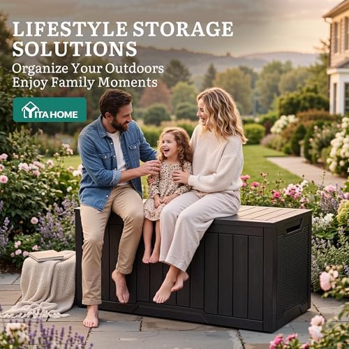YITAHOME 100 Gallon Large Outdoor Deck Box