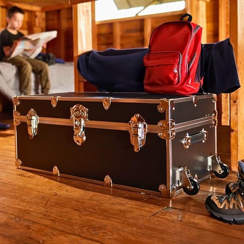 Rhino Classic XL Trunk for Camp and Dorm, Footlocker Storage Chest, Bench