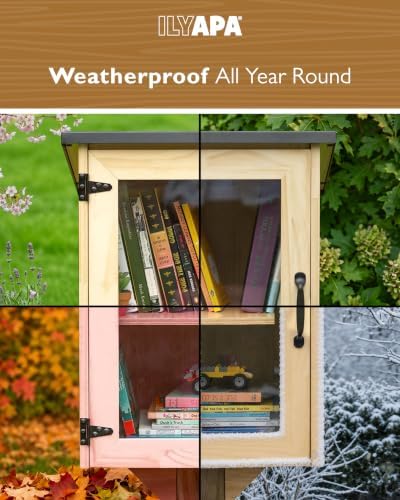 Ilyapa Library Box Outdoor - 16x14x22, Little Outdoor Book Library